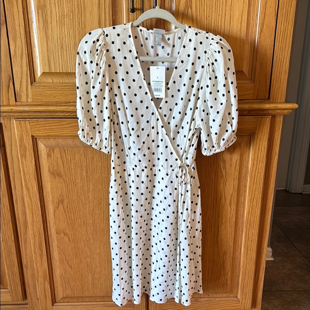 Polka Dot Wrap Dress